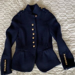 XS Zara Basic Navy blue Coat